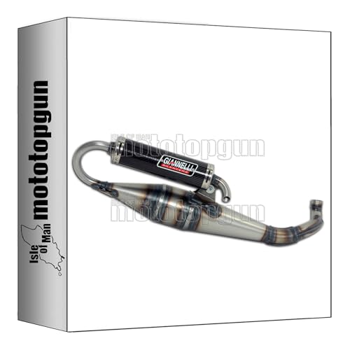 Made in Italy giannelli terminale completo omologato open shot v4 compatibile con aprilia sr stealth 1996 1997 1998 1999 2000 2001 mototopgun