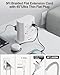 10 in 1 Surge Protector Power Strip Tower, 5Ft Flat Plug Extension Cord with 7 Outlets 3 USB Ports (1 USB C), 17W Desk Power Strips with Surge Protection for Home Office Supplies Dorm Room Essentials