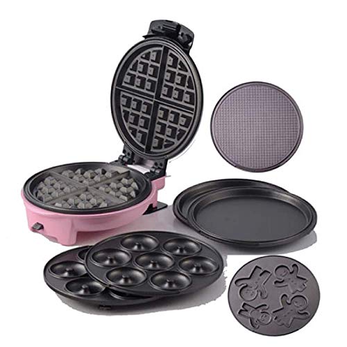 Küche Kleine Waffeleisen, Multifunktions-Pfannkuchenmaschine für den Haushalt, Eierbrötchen-Maschine Niedlicher rosa…