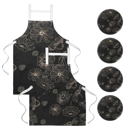 Tablier de cuisine pour nettoyage restaurant et bar avec broches