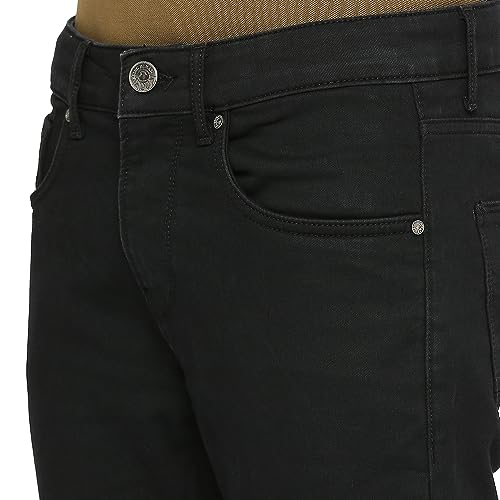 Image of Being Human Green Skinny Cropped Fit Men's Denims Clothing
