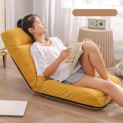 Fauteuil de sol rose réglable et canapé de jeu pliable à dossier - 3