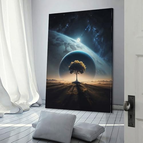 Tableaux d'art pour salon POLIUAWS toile colorée moderne pop 30x45cm