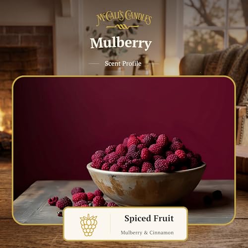 Image of McCall's Candles | Mulberry | Scented Wax Melt | Sweet, Tart & Juicy Fresh Mulberries | 6-Piece Break-Apart Bar | 12-24 Hours Per Wedge | Poured in the USA | 5.5 oz