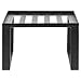HUBERTÂ® Wrought Iron Display Riser Square Black Slatted Top - 9 1/4