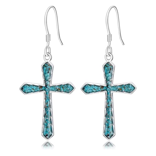 Mustard Seed/Sunset Earrings for Women 925 Sterling Silver Mountain Dangle Drop Earrings Nature Jewelry Faith Gifts for Christian Hikers Lovers