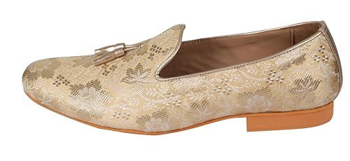 Image of Tanny Shoes Men's Beige Color Ethnic Shoe for for Wedding|Party|Occasions|Fashion|Outdoor|Indoor|Lightweight|Shoes with TPR Sole