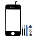BisLinks® Vordere Touchscreen Glaslinse Digitizer mit Rahmen Ersatzteil Für iPhone 4S
