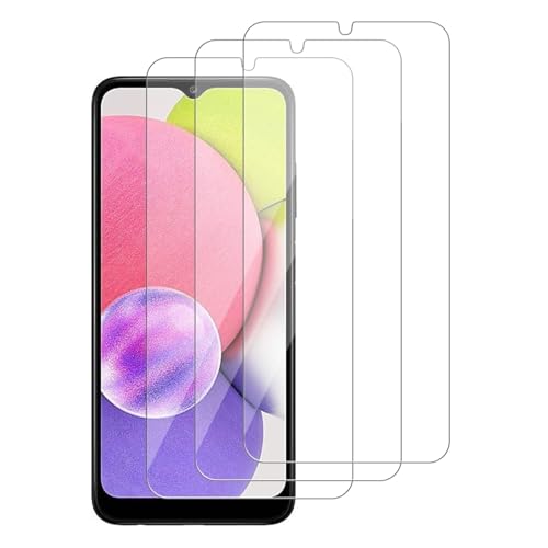 WowFluy 3 Pack for Samsung Galaxy A03s / A03 Core / A03 Tempered Glass Screen Protector, Scratch-Proof, Bubble-Free,HD Transparent, 9H Hardness,Bubble Free,Case Friendly