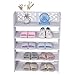 FGVBC Scarpiere, 5 Ripiani Scarpiera autoportante Scarpiera Moderna Scarpiera intagliata Scarpiera in Legno unità di Supporto per Ingresso corridoio Bianco, 61,5 x 24 x 80,5 cm