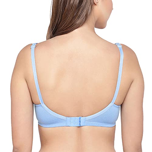 Image of Inner Sense Organic Cotton Bamboo Round Stitch Bra for Women I Non Padded, Wire Free, Double Layered Bra for Women I Full Coverage, Side Support Bra for Women