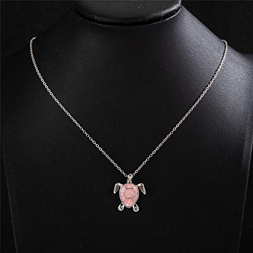 kelistom Sea Turtle Pendant Necklace for Women Men Silver Plated Link Chain Animal Jewlery2