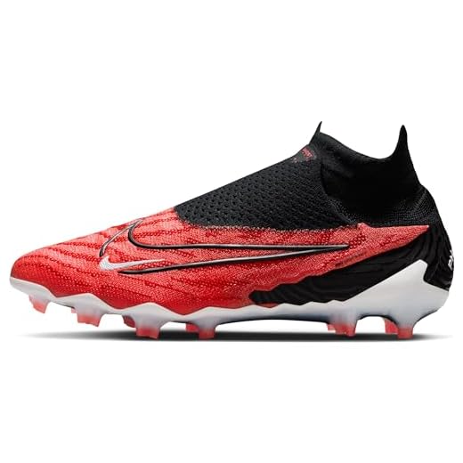 Nike Phantom GX Elite Firm-Ground High-Top Soccer Cleats (DC9969-600, Bright Crimson/White/University Red/Black) Size 9