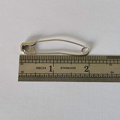 ibotti Curved Safety Pins for Quilting,Basting Pins for Quilting Curved,Size 3,50-Count
