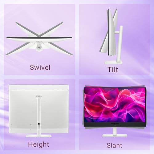 Image of Dell 32 inch Monitor, 4K (3840 x 2160), QD-OLED Display, 120Hz, 0.03ms, AMD FreeSync Premium Pro, 99% DCI-P3, VESA, 5x5W Speaker, 3D Spatial Audio, Dolby Vision HDR, HDMI /USB-C, Tilt /Height /Swivel