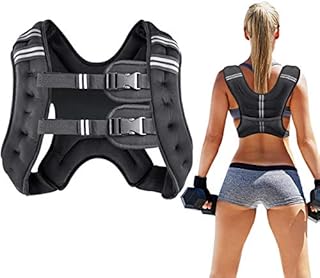 Prodigen Running Weight Vest for Men Women Kids 16 Lbs Weights Included, Body Weight Vests for Training Workout, Jogging, Cardio, Walking Elite Adjustable Weighted Vest Workout Equipment-Black,16lbs