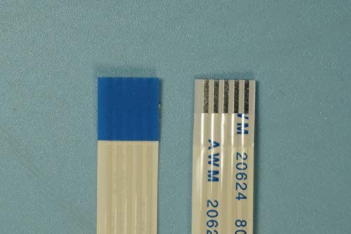 Gimax 100 pcs Flexible Flat Cable FFC 5 PIN 1.25 mm pitch 500 mm Length Reverse Contact Opposite Sides Type B
