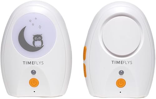 TimeFlys Audio Baby Monitor 2024 versión actualizada Paladin, portátil, recargable, alcance extra largo de hasta 2000 pies, luz nocturna, sonido de