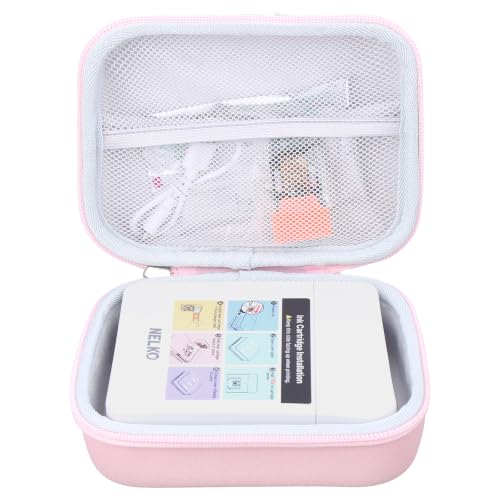 Image of Case for Nelko Photo Printer PP01 Color Mini Portable Printer - Hard Travel Protective Carrying Storage Bag, Box Only (Pink)