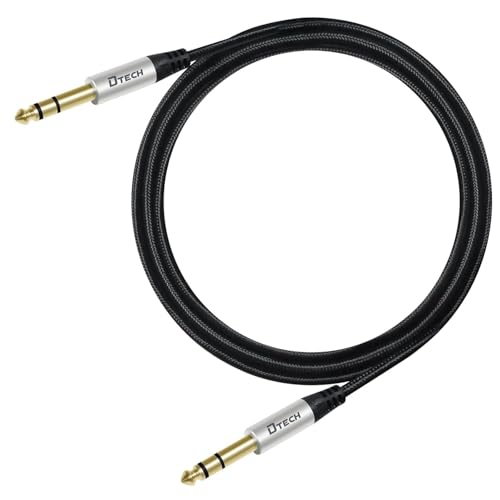 DTECH Electric Guitar Cable TRS 1/4 Instrument Cord Aux Balanced...