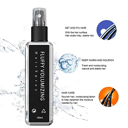 Fluffy Volumizing Hair Spray, Hair Mousse for Volume Fine Hair,Spritz Hair Holding Spray,Hairspray Strong Hold,Nourishing Shine Hair Care, Hair Styling Products for Women and Men,100ML (1) - Image 6