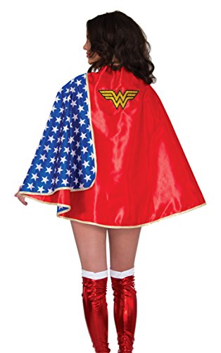 Rubie's Womens 38042 Dc Comics Wonder Woman Deluxe 30-inch Cape Adult-Sized Costume