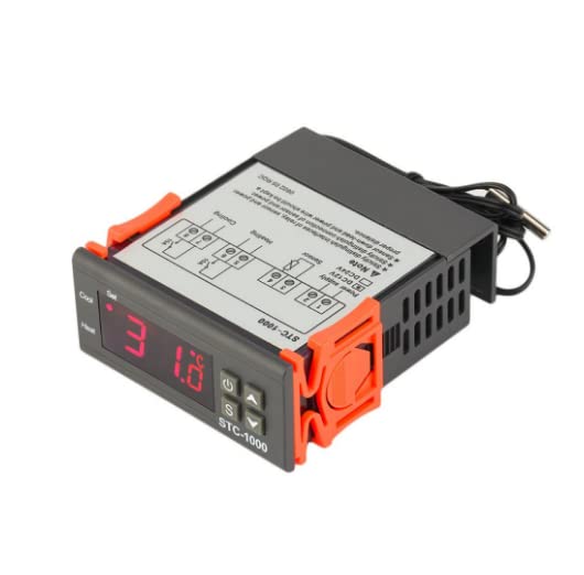HUMBE&CO-Digital Temperature Thermostat Controller With Probe 1M High Temp Alarm STC1000 (B0B82T938P) Amazon Price History, Amazon Price Tracker