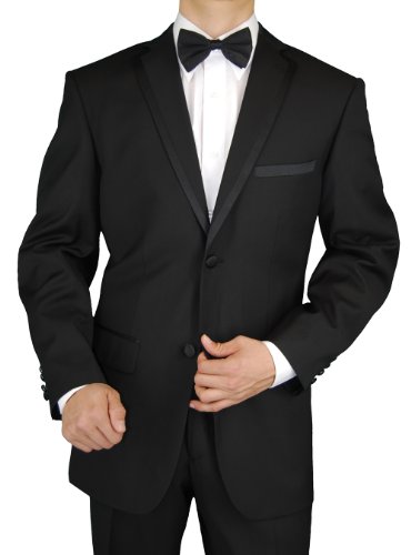 GN Men's Tuxedo Suit 2 Button Notch Lapel Jacket Adjustable Pants2