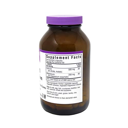Bluebonnet Calcium Citrate Plus Magnesium Vegetarian Capsules, 180 Count #TOP1