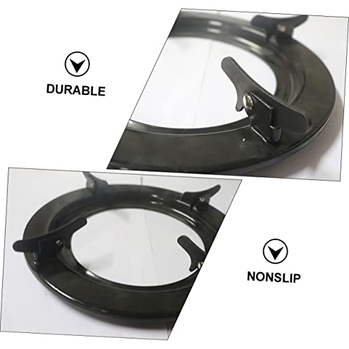Luxshiny 3 Pecas Suporte De Fogão a Gás Trivet De Fogão De Ferro Fundido Cremalheira Do Wok Do Ferro