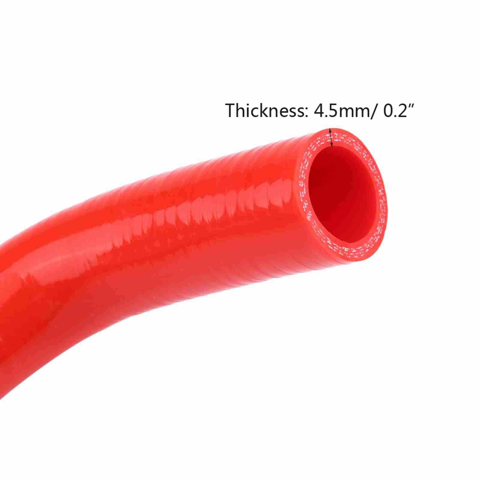 Kit de 9 mangueras de radiador de silicona, resistente al agua, resistencia a altas temperaturas, para D15 D16 SOHC EG EK 1992-2000 (rojo)