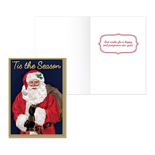 Papercraft (48 Pack) Boxed Christmas Cards Deluxe Bulk Assortment Holiday Cards Pack With Foil & Glitter - Traditional Christmas Cards #TOP4