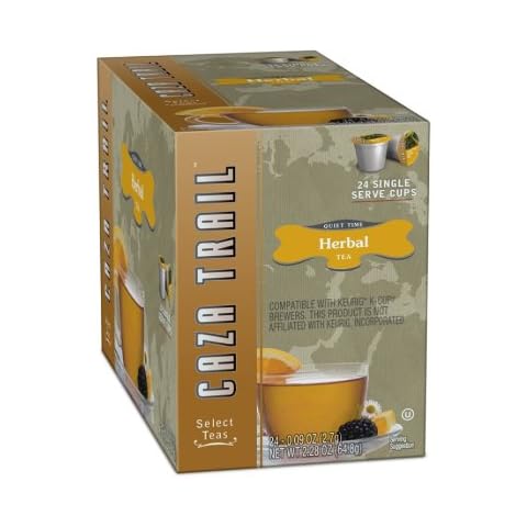 Caza Trail Single Serve Cup for Keurig K-Cup Brewers, Herbal Tea, 24 Count (Pack of 4) Cover