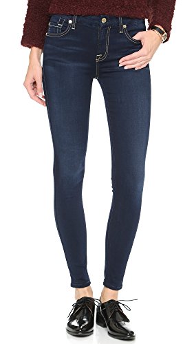 7 For All Mankind Women's Midrise Ankle Skinny Slim Illusion Luxe Jean