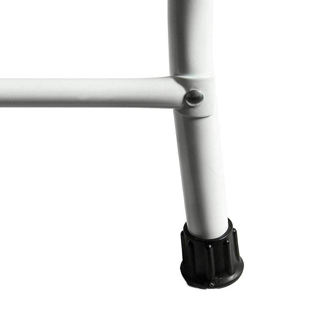 Escalera de acero ligera con 3 peldaños para 130,5 cm más alto, peldaños antideslizantes, escalera plegable con pasamanos de seguridad, 47 (ancho) x 66 (profundidad) x 130,5 (alto) cm, certificado TÜV