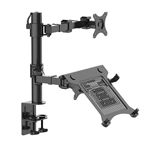 Einstellbarer Computer Monitor Arm Desktop Mount Stand Workstation Halterung Halterung (Laptop & Monitor)
