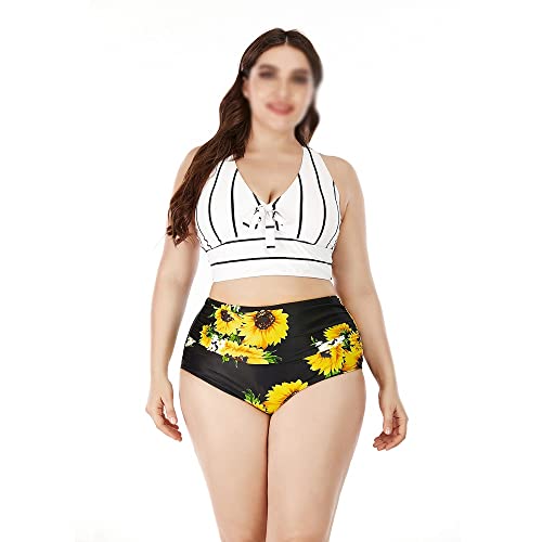Bikinis de taille plus raffinés et ensemble de maillot de bain à taille haute premium