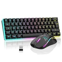Set Gaming Redthunder 60 Set Tastiera E Mouse Da Gioco RedThunder 60% RGB - Tastiera Compatta 62 Tasti Layout Tedesco, Mouse 7200 DPI, Per PC, Mac, PS5, Xbox ( bianco) Case Pc