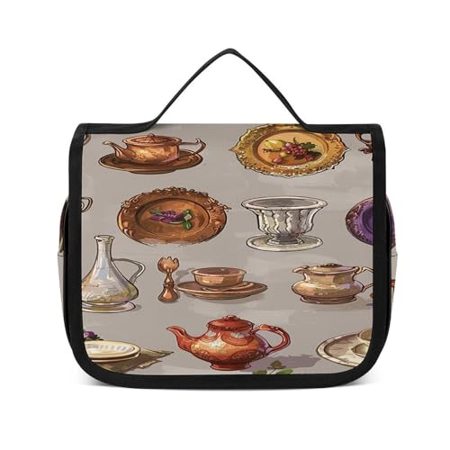 Trousse de toilette suspendre gain de place pour optimiser le rangement des flacons de voyage