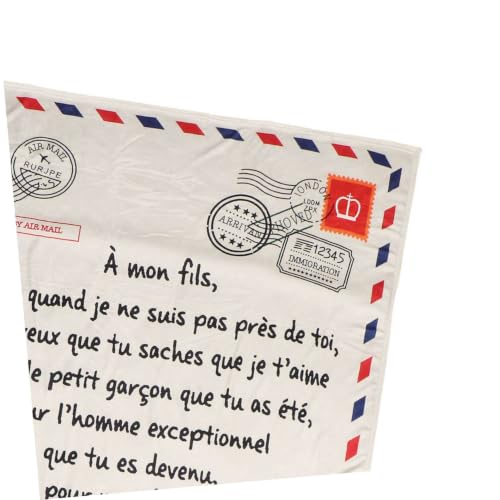 Couverture lit pour chambre froide et literie confortable style lettre