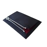 [leathertone]栃木レザー グレンチェックフラグメントケース カードケース コンパクト財布 日本製 4LT0011 (red)