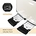 4 Slice Toaster Roter Mond Retro Stainless Steel with Bagel Defrost Cancel Function, 6 Browning Settings, Extre Wide Slot and Removable Crumb Tray, Cream, ST033
