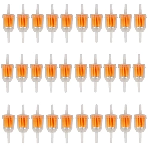 Gas Inline Fuel Filters 1/4 Inch x 5/16 Inch Replacement for Briggs Stratton John Deere Kawasaki Kohler (10)