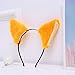 Minkissy gato zorro orejas de piel larga diadema cosplay fiesta disfraz diademas...