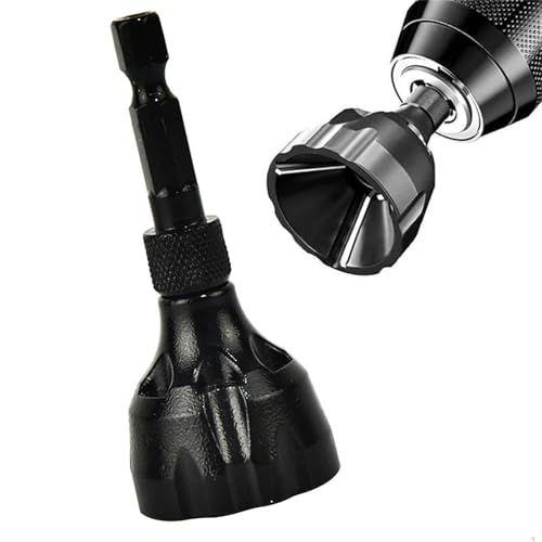 Herramienta de Chaflán Externo,Externo Desbarbador para Chaflán,Herramienta de Desbarbado de Chaflán Externo,Negro de Acero Inoxidable Desbarbado de Pernos 3-20 mm para Reparar Tornillos