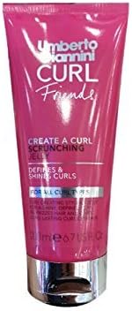 Umberto Giannini Scrunching Curl Friends Jelly 200ml (6.76 Oz) , product of UK , a long-lasting curl creator for defined, sassy smooth curls. This long lasting curl definer will de-frizz, shine and create loose romantic curls.