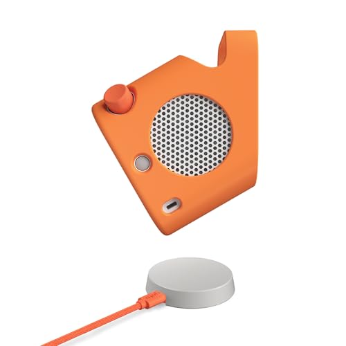 Yoto Player Accessories Bundle - Wireless Charging Dock + Adventure Jacket in Fruit Punch (Orange) – Compatible with 3rd Generation