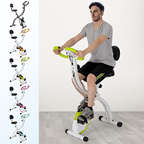 Ultrasport F-Bike 150/200, hometrainer, 8 weerstandsniveaus, tablethouder, handpuls sensoren, opvouwbaar, ruimtebesparend - Afbeelding 8