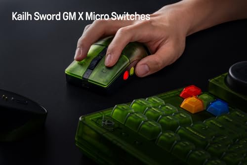 Image of 8Bitdo Retro R8 Mouse with Charging Dock, PAW 3395 Optical Sensor DPI 26K, 4K Polling Rate, Programmable Buttons, Kailh Sword GM X Micro Switches, Ambidextrous - Xbox Edition (Officially Licensed)