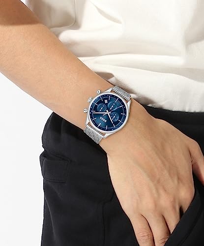 Image of BOSS Men's Quartz Chronograph Watch, Multi Dial, Innovative and Water Resistant up to 50 Meters 5ATM, Gift for Him